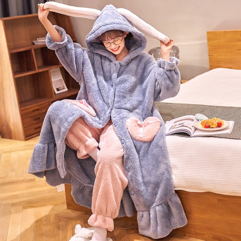 ✨新品未開封✨Winthome 着る毛布 着るブランケット 部屋着 細か グレー M