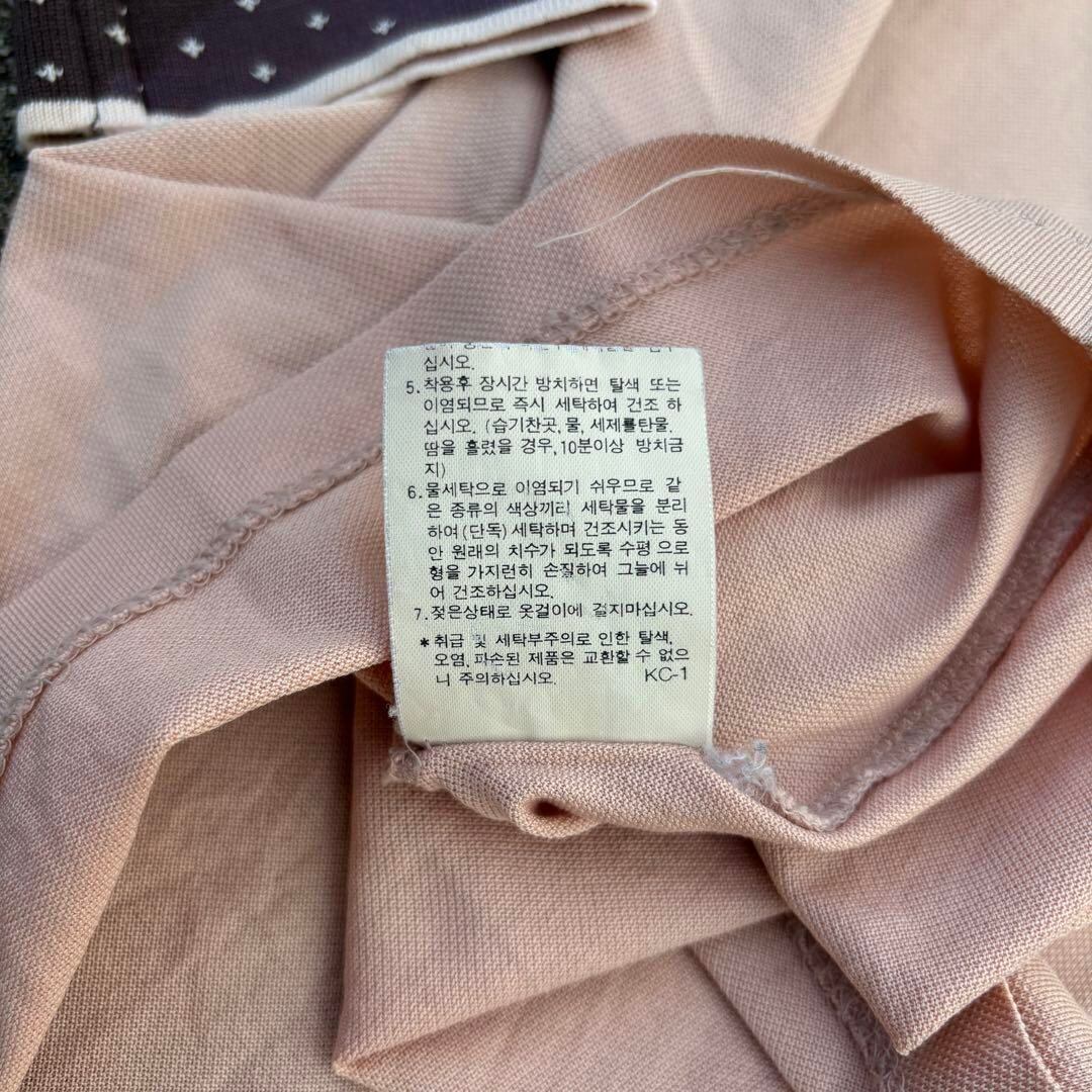 46a30 Vintage Christian Dior ヴィンテージクリスチャンディオール エンブレムロゴ 長袖ポロシャツ ボーダー Polo Shirt Emblem Logo S マルチカラー コットン レディースo07t Christian Dior（ポロシャツ）のフリマアイテム一覧