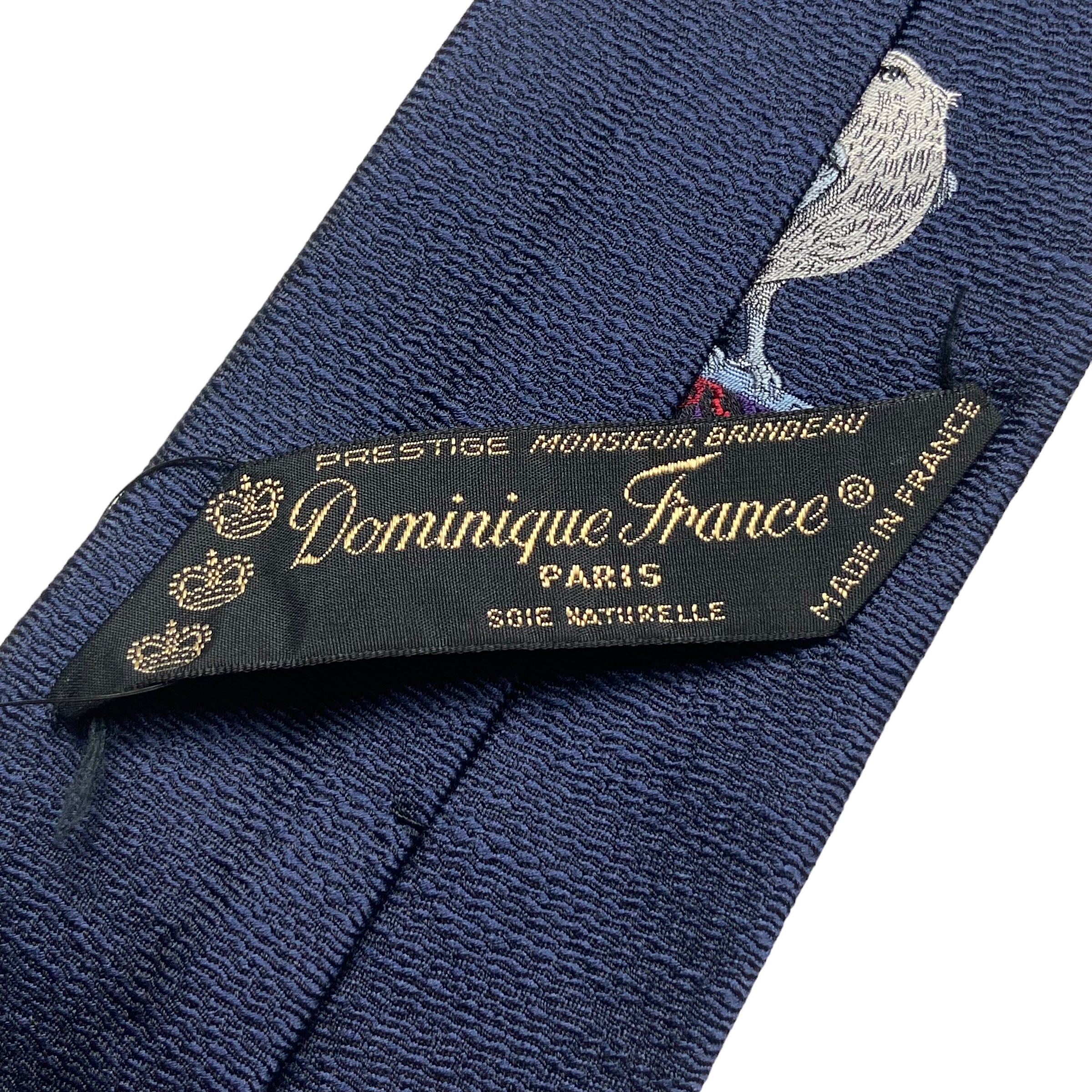 DOMINIQUE FRANCE hawk woven silk tie | NOIR ONLINE