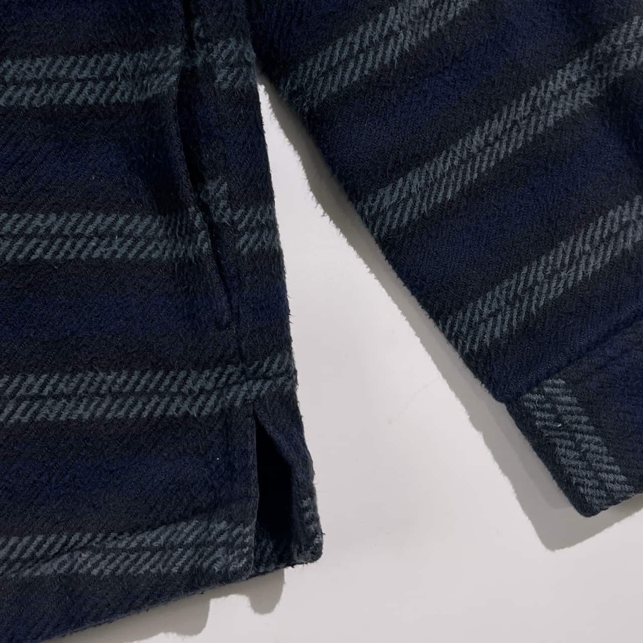 Mademoiselle NON NON マドモアゼルノンノン ボーダー 中綿 キルティング ジャケット/ネイビー系 レディース パパス