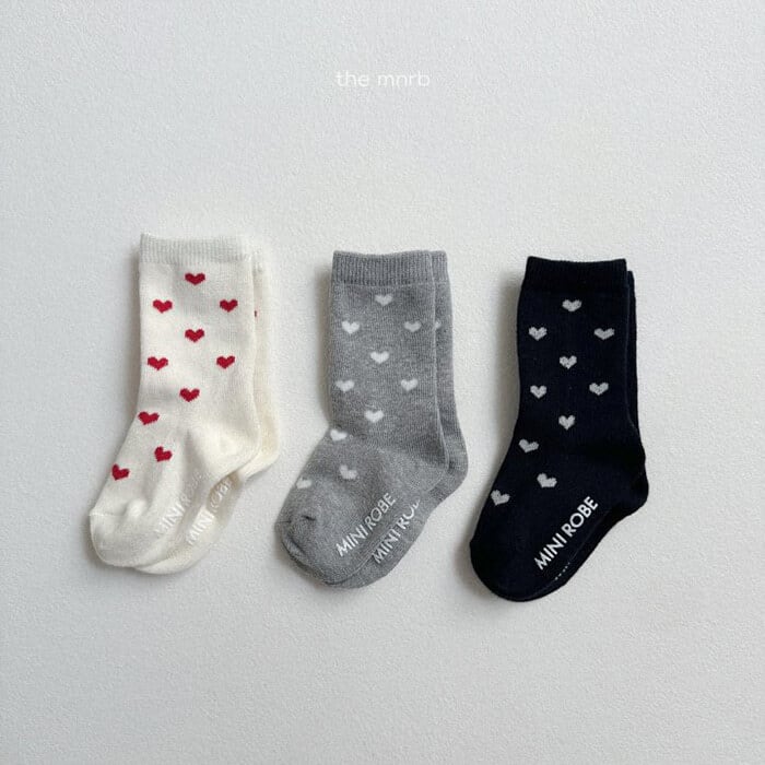 B535【即納】 heart socks set
