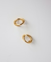 ダブルサークルピアス/020025