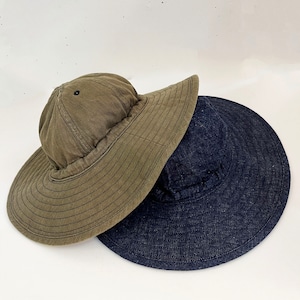 DECHO デコー  KOME HAT LONG BRIM 【7-2AD23】　ロングブリムコメハット　　メンズ・レディース兼用　帽子