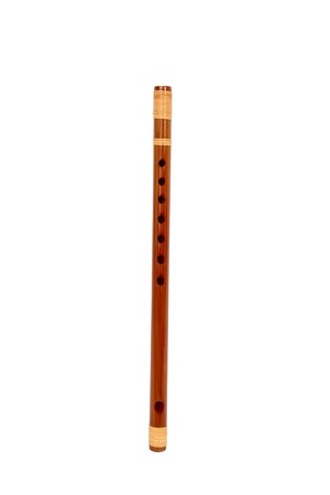 【努力特価】山本竹細工屋 （YAMAMOTOTAKIZAYIKUYA) お祭り・お囃子用 篠笛 入門用 和楽器 竹製籐巻 (7穴7本調子)
