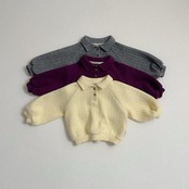 〖取寄〗韓国子供服 / 26winter / minirobe / ボーイカラートレーナー / キッズ *S~XL*