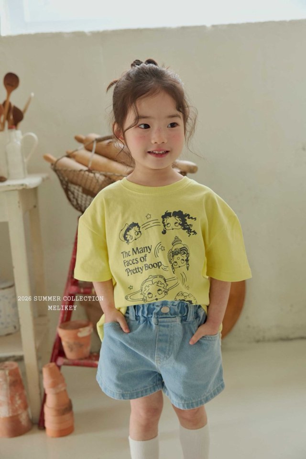 [MELIKEY] Hattu Denim Shorts / [미라이키] 하뚜데님반바지