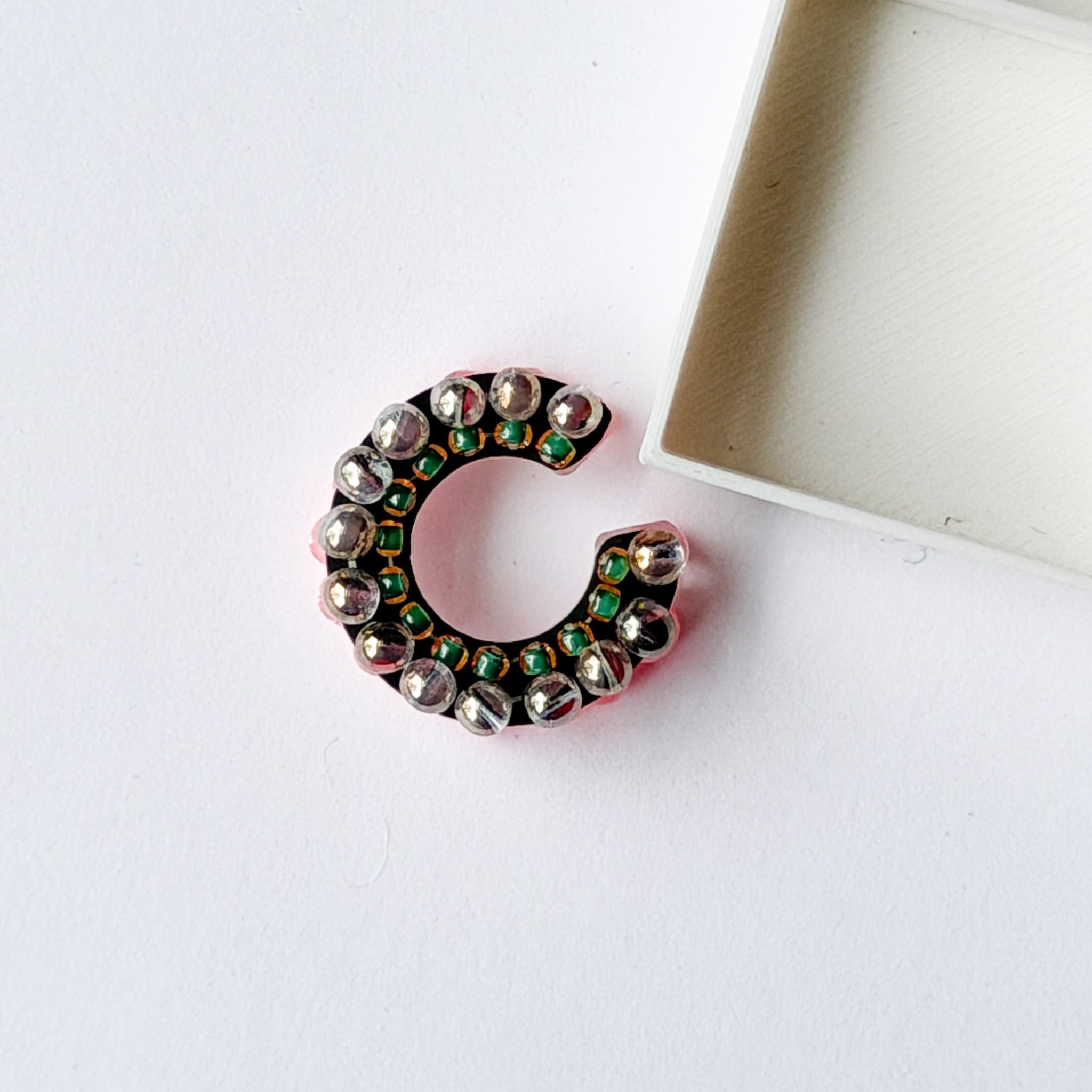 puzzle ring ear cuff 'bicolor' [19]