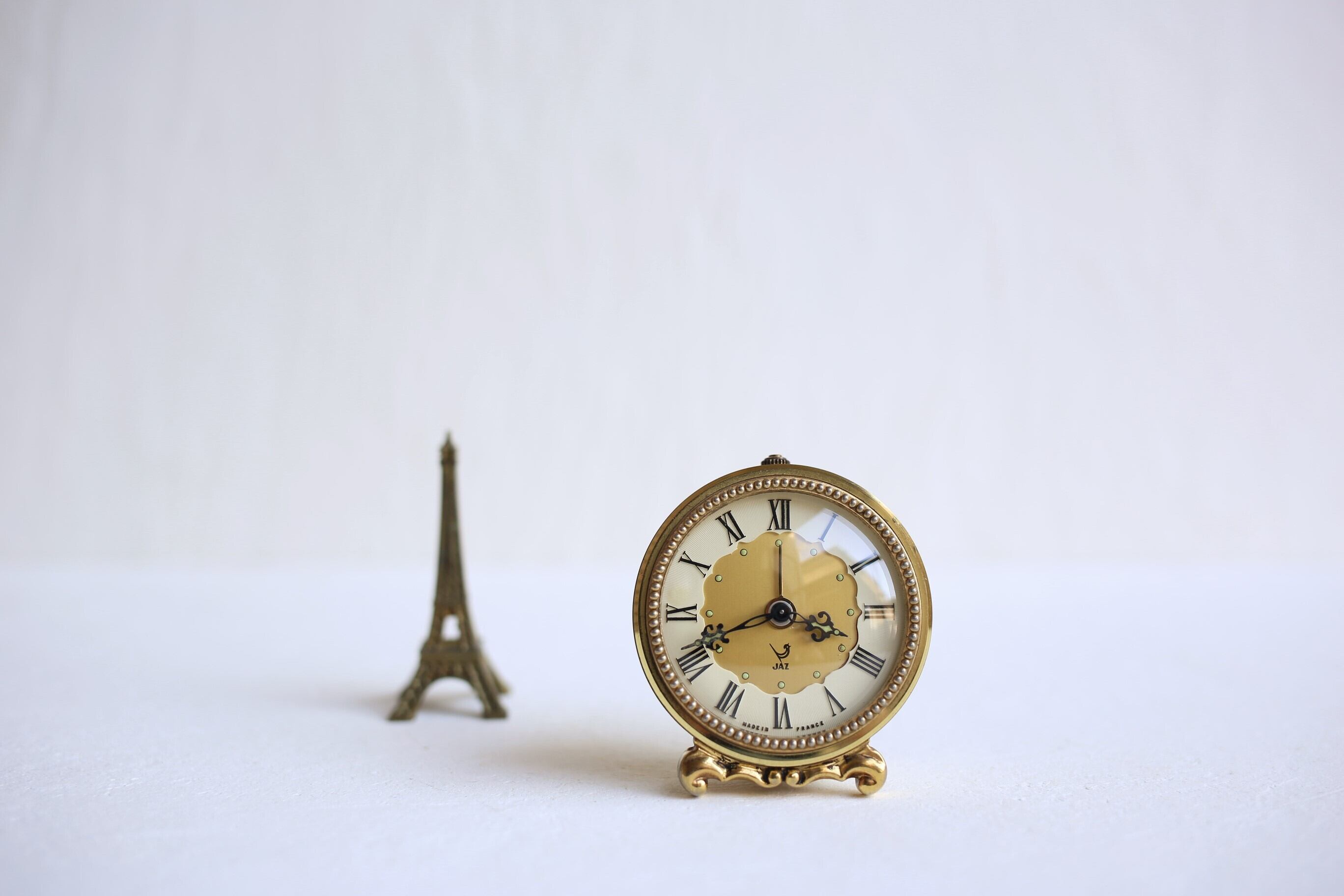 フランス アンティーク ヴィンテージ JAZ 『GABRIEL GAY GRENOBLE』 目覚まし時計 N-03148