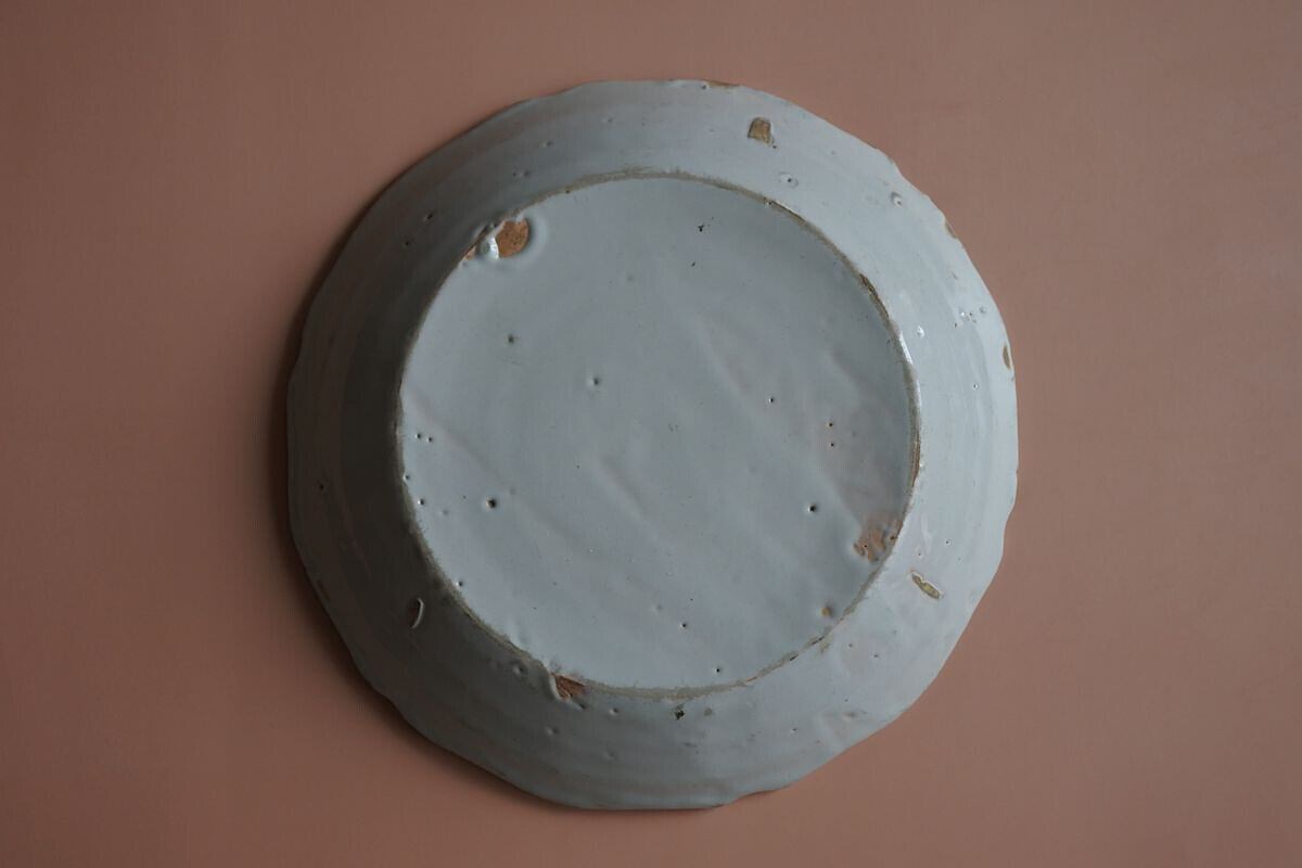 18th C. French Faience Plate, NEVERS | antiquesoval