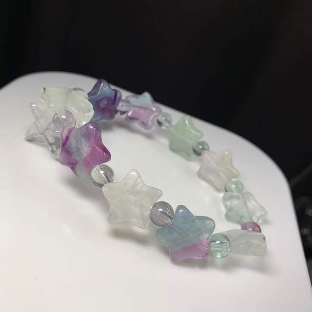 フローライトスターブレスレット