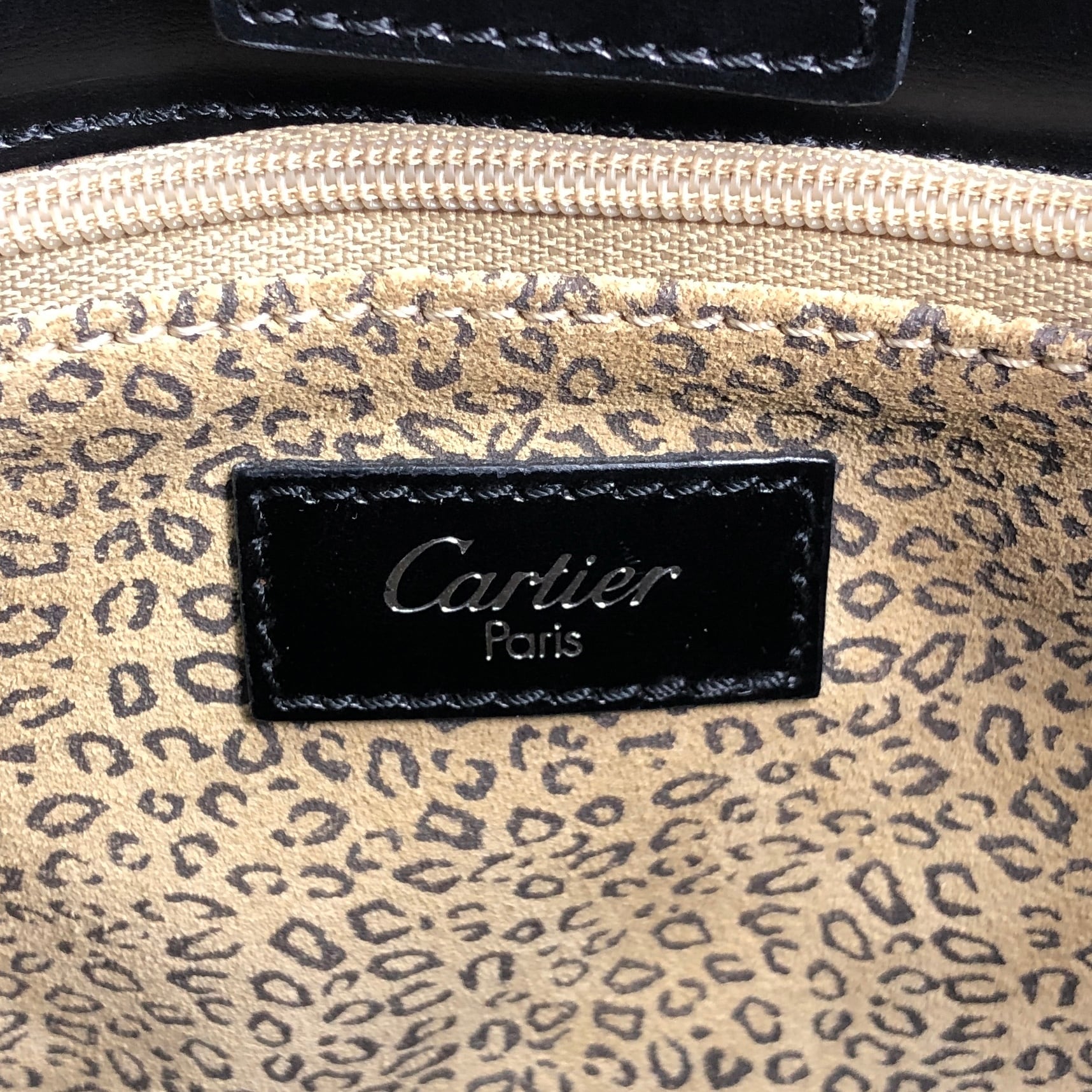 Cartier カルティエ パンテール バックパック ブラック レザー Cartier カルティエ パンテール バックパック ブラック レザー