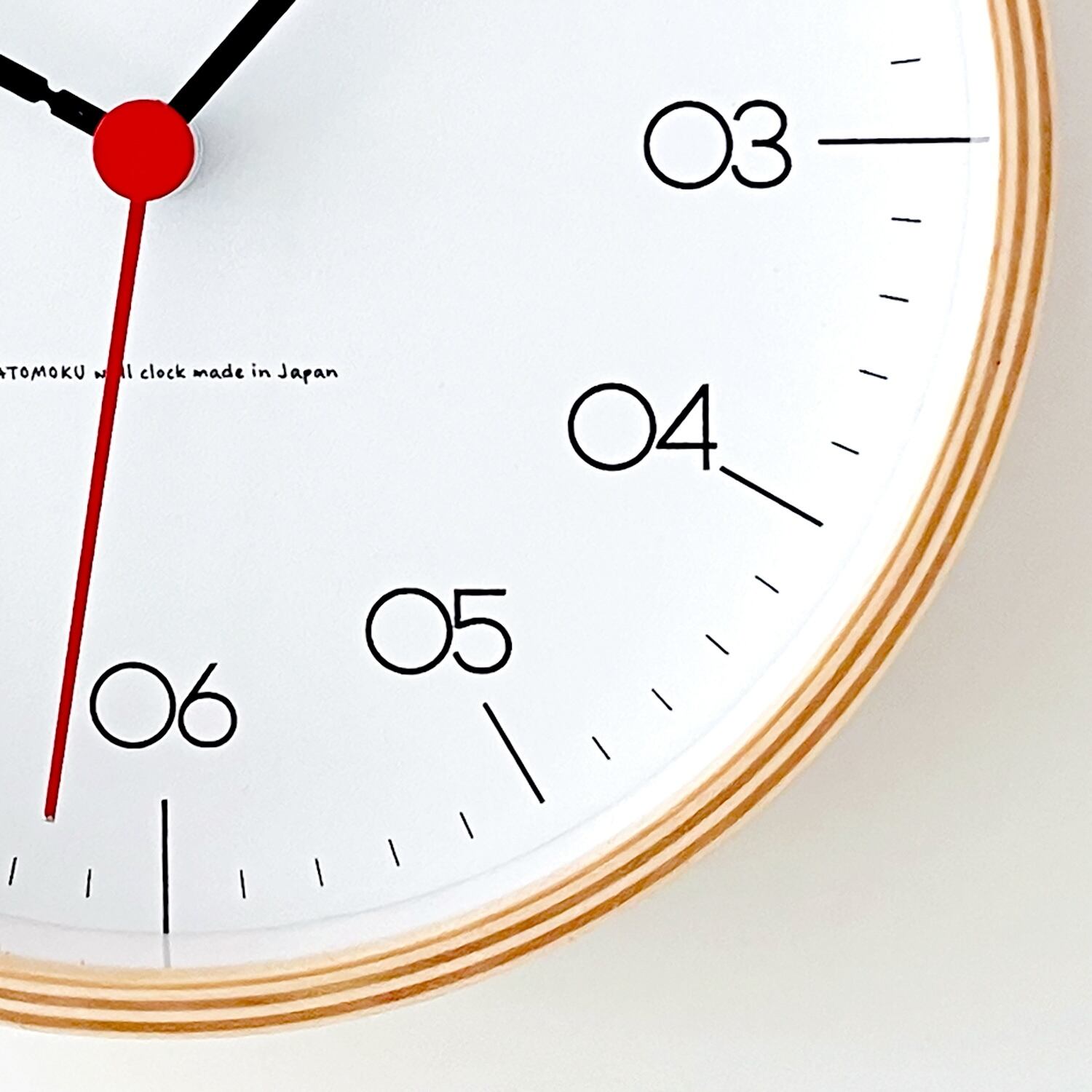 KATOMOKU plywood clock 24 S-size ナチュラル km-151NAS 掛け時計 SKP