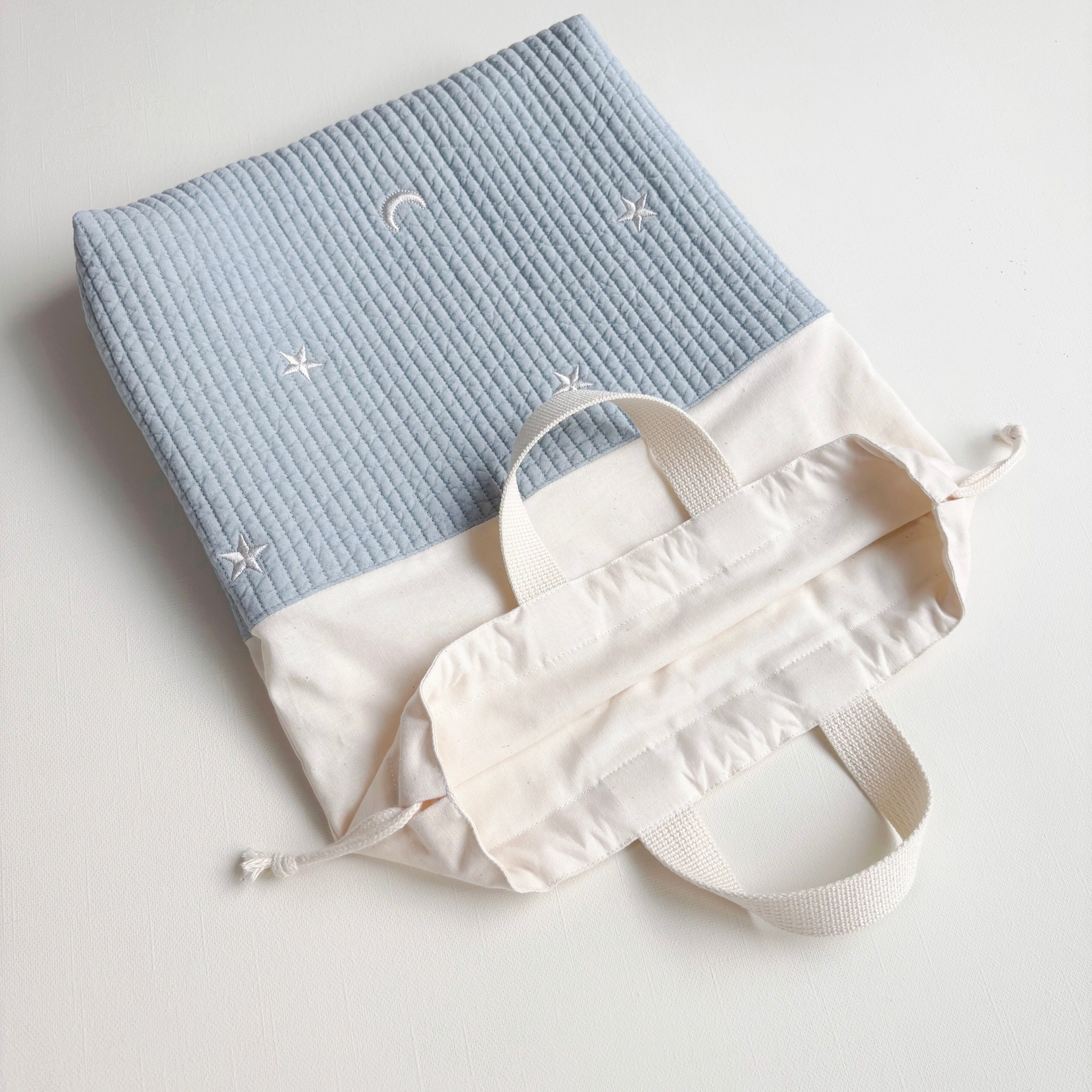 レッスンバッグ 上履き入れ　ヌビ　ムーンスター刺繍　　体操服袋 送料無料】ヌビ 入園入学セット レッスンバッグ シューズ入れ イブル