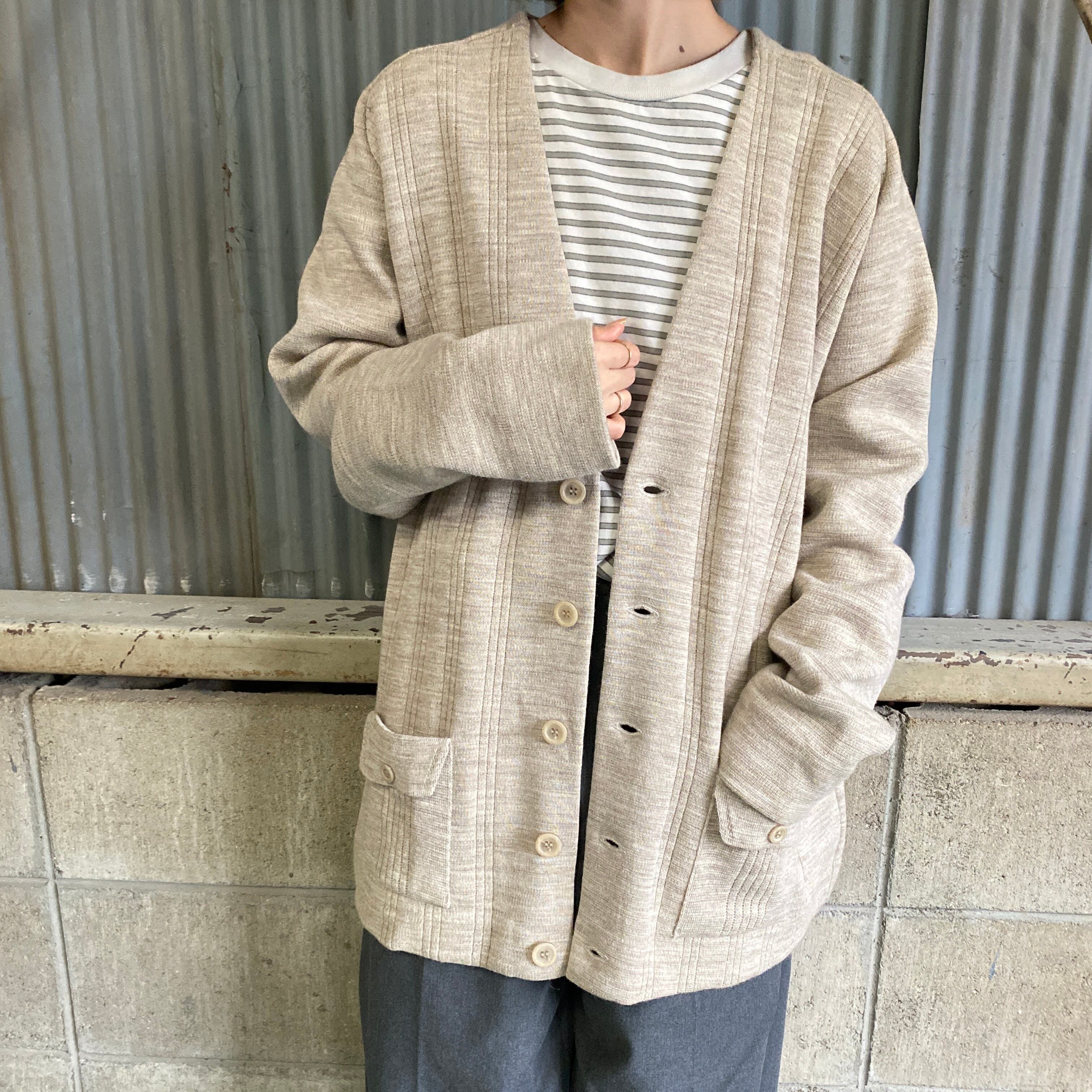 オーストラリア製 Crestknit ヴィンテージ ウールニット カーディガン メンズL相当 古着 ビンテージ ベージュ【ニットセーター】 |  cave 古着屋【公式】古着通販サイト