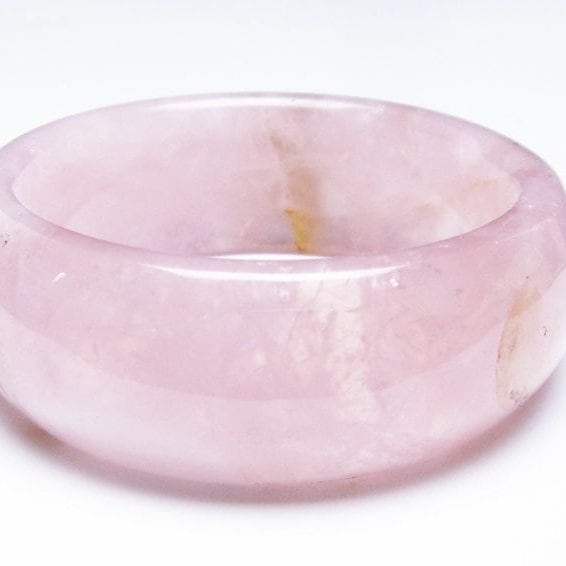 ローズクォーツ バングル 一点物 メール便可 [M便 1/10] 111-37028