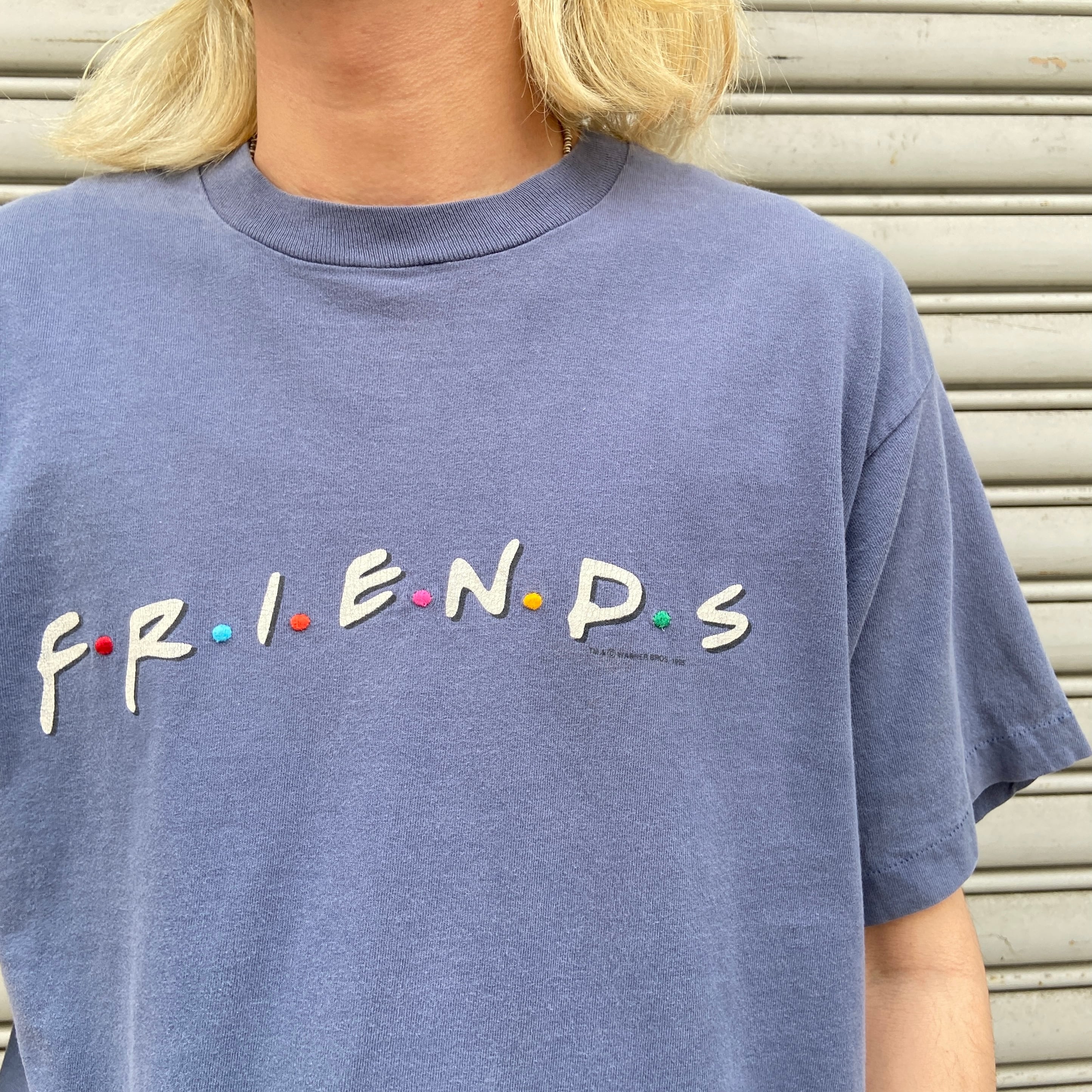 90s USA製 FRIENDS フレンズ ドラマ プリントTシャツ 紺 L | 古着屋 Uan