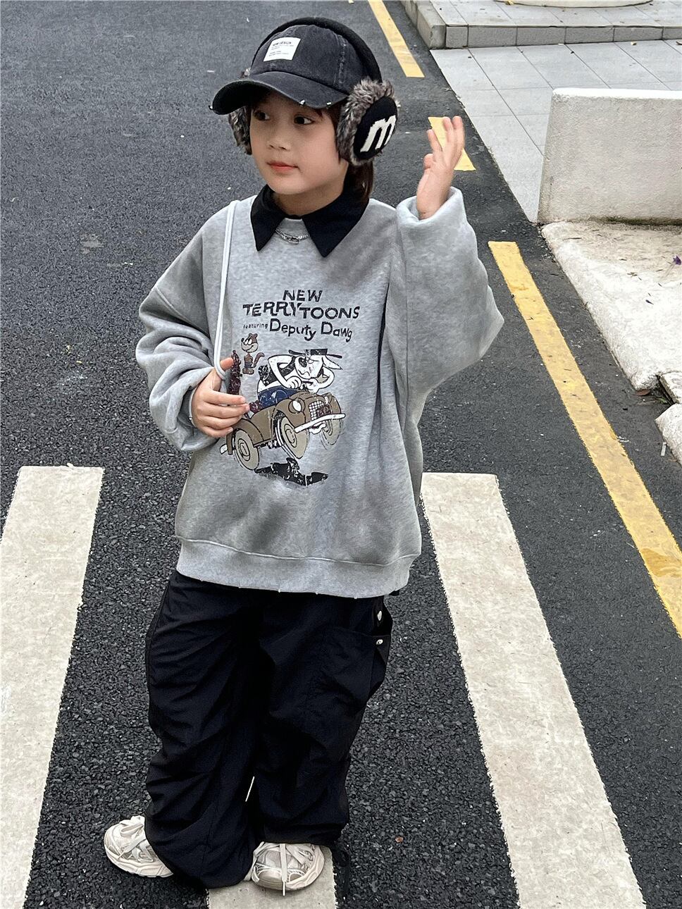 NEW TERRY TOONS裏起毛トレーナー