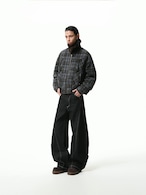 BOOGOOVOGUE Vintage Plaid Wool Bomber