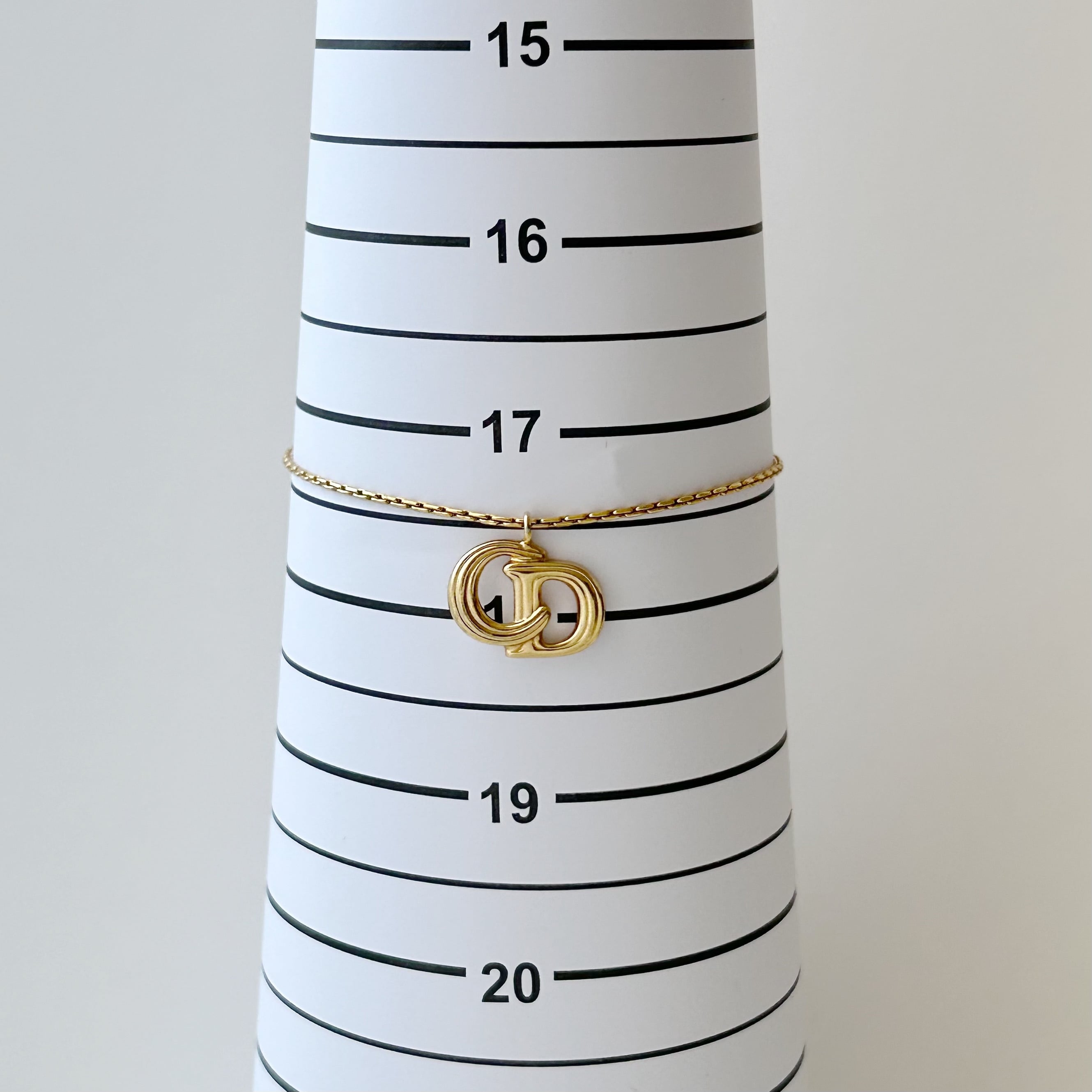 B5211】Christian Dior line logo bracelet/クリスチャンディオール