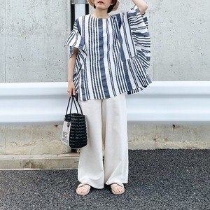 Linen wide pants (ivory)