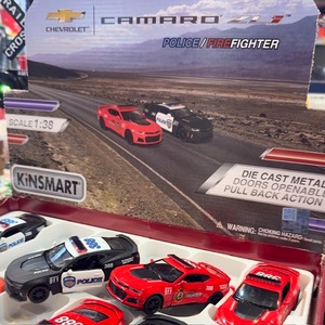 【プルバックカー】2017 CAMARO ポリス＆ファイヤー ★
