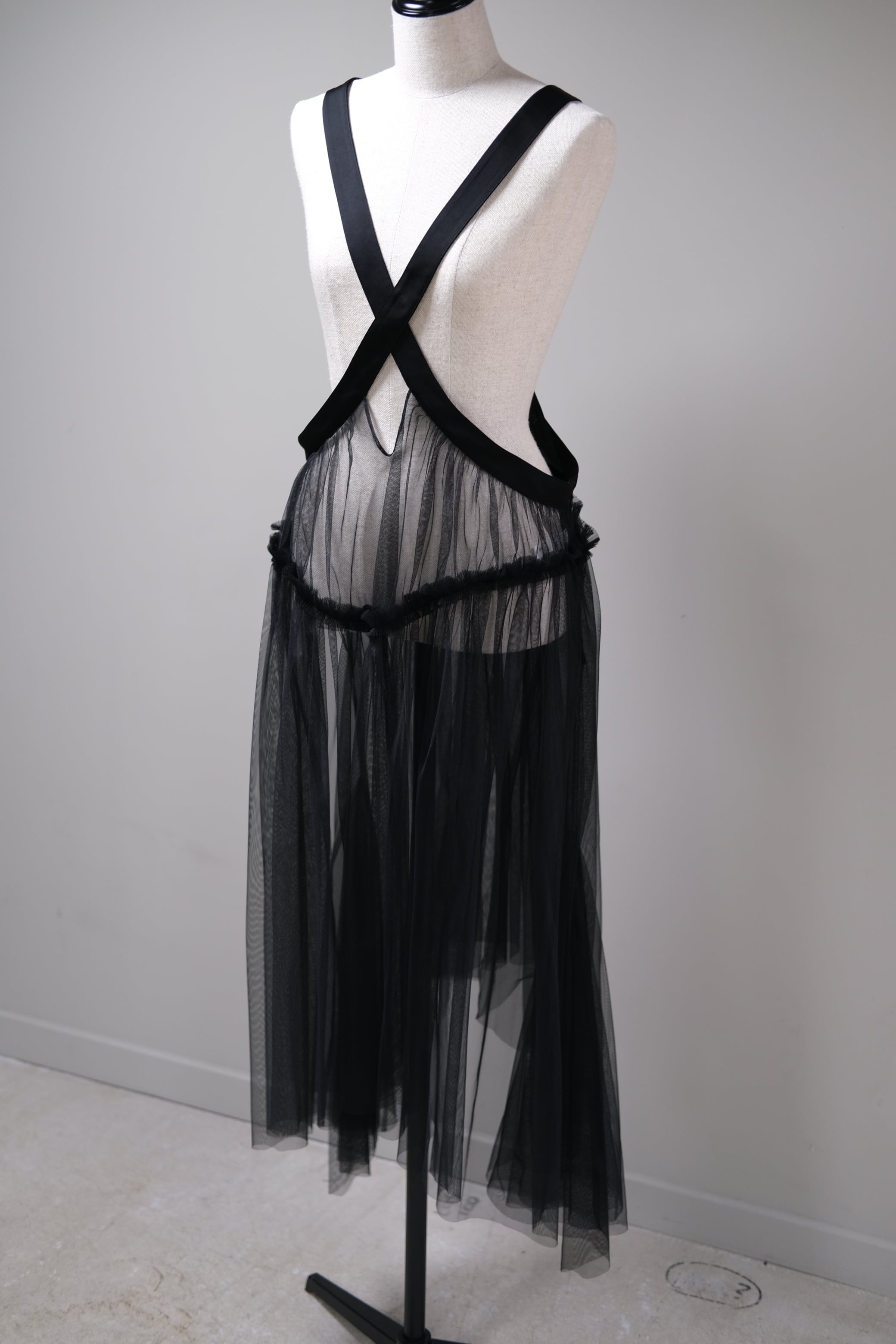 FETICO】TULLE PINAFORE DRESS - black | loop