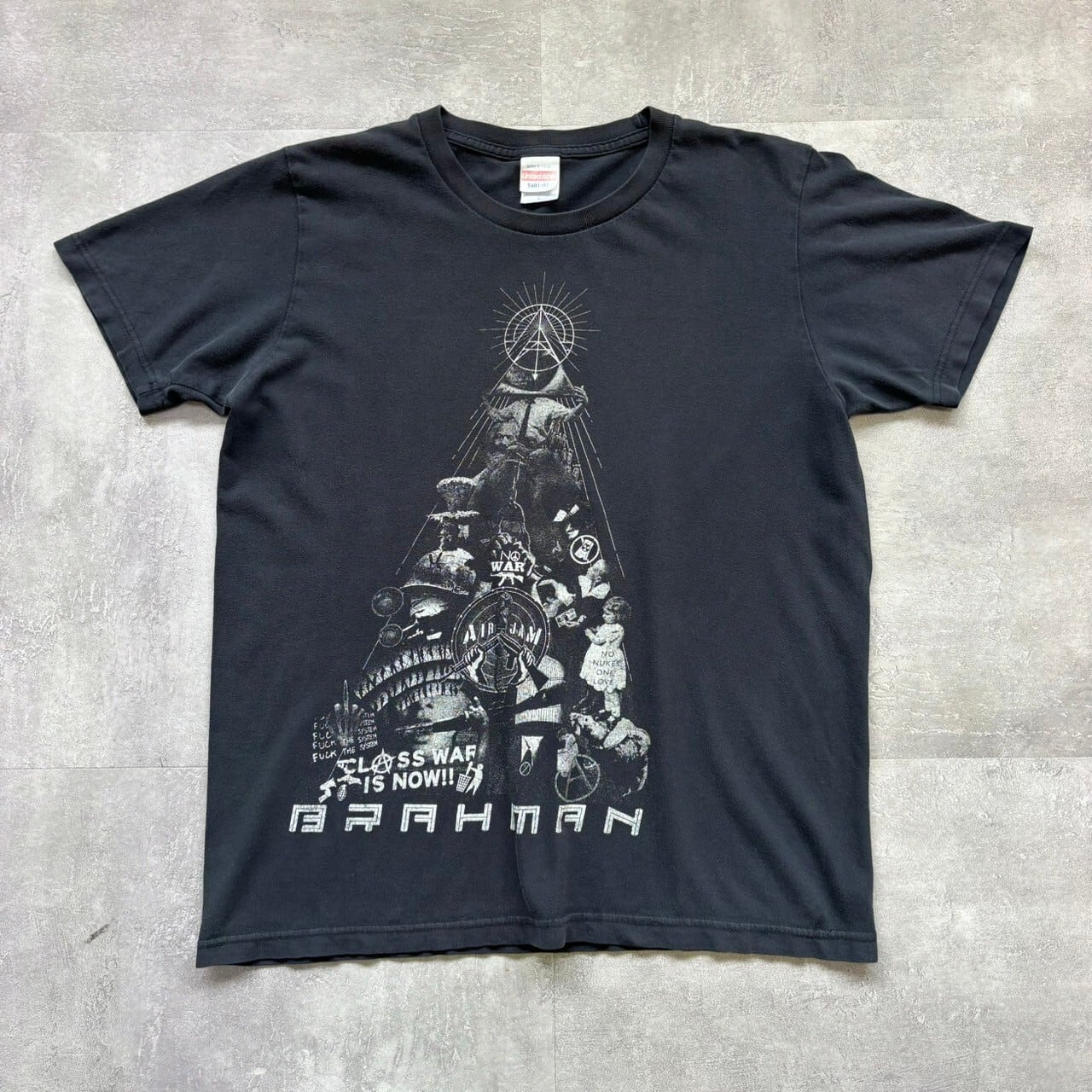 《L size》BRAHMAN バンドTシャツ プリントTシャツ ブラック 両面プリント No.3308