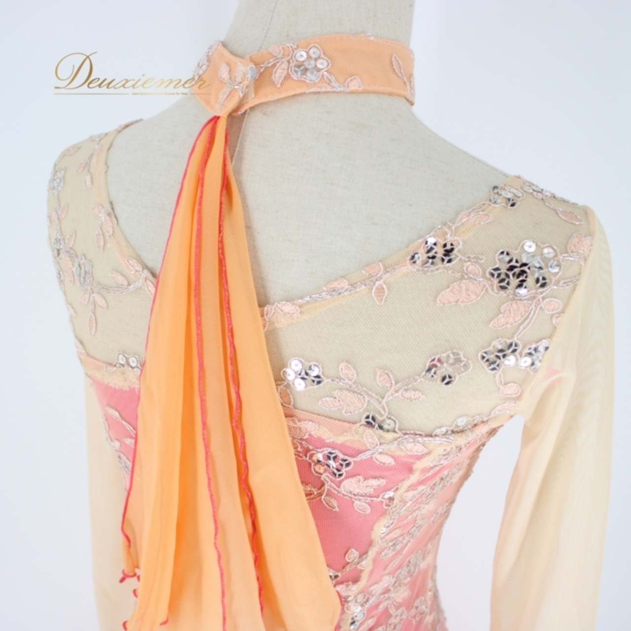 社交ダンス 衣装 スタンダード ドレス ワンピース パーティドレス レディース オールシーズン ICHIOKU イチオク ピンク系 オレンジ系 花柄 華やか スパンコール フロート付き 軽やか 美しい ドレッシー フェスティバル おしゃれ 結婚式 競技用 お出かけ用 コスチューム エレガント 旅行用 楽器演奏用 セレモニー 祭り用 特別な日 用途広い