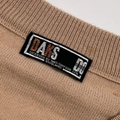DAKS ダックス 花柄 刺繍 長袖 ウール ニット カーディガン M/モカ系 レディース