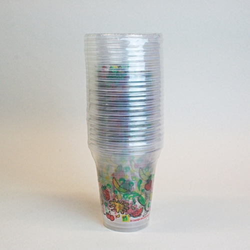 タイ・フルーツ柄プラカップ(大・小)