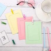 girldate Saitrewed カラフル ペーパーフォトフレーム 写真ガーランド 30枚セット 6インチ 10色 写真フレーム 壁掛け 写真整理 写真飾り ピクチャーフレーム クリップ・紐付き 写真立て ポスター