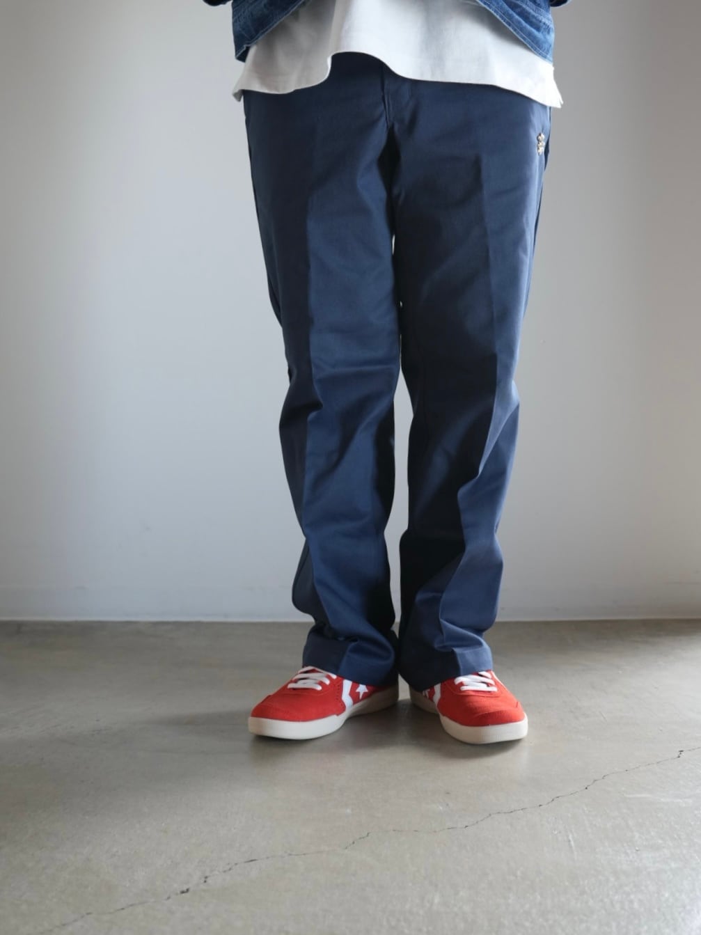 HTC × Dickies【874 フラワーターコイズ スタッズ ワークパンツ