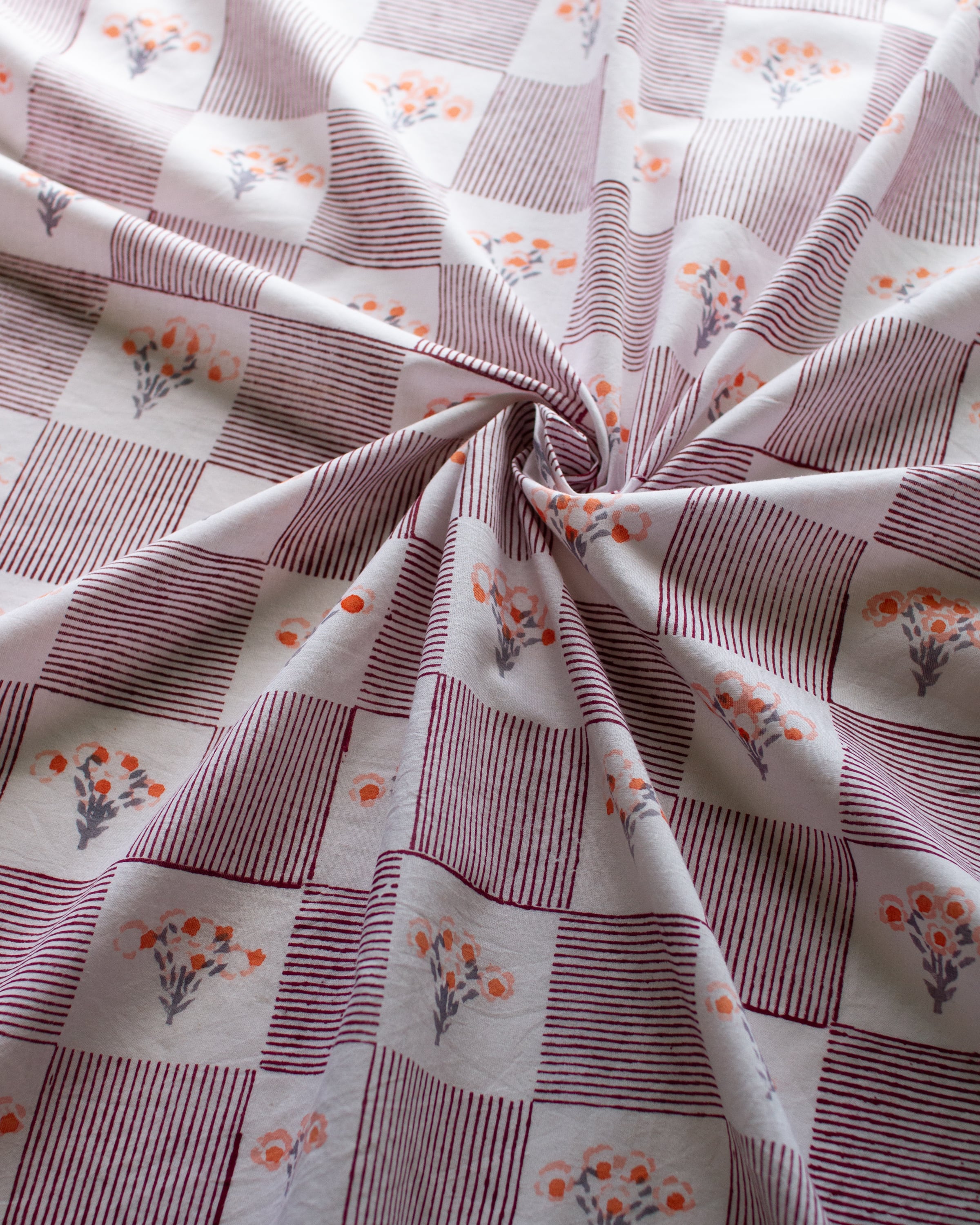 Block print FABRIC. <In Balance>