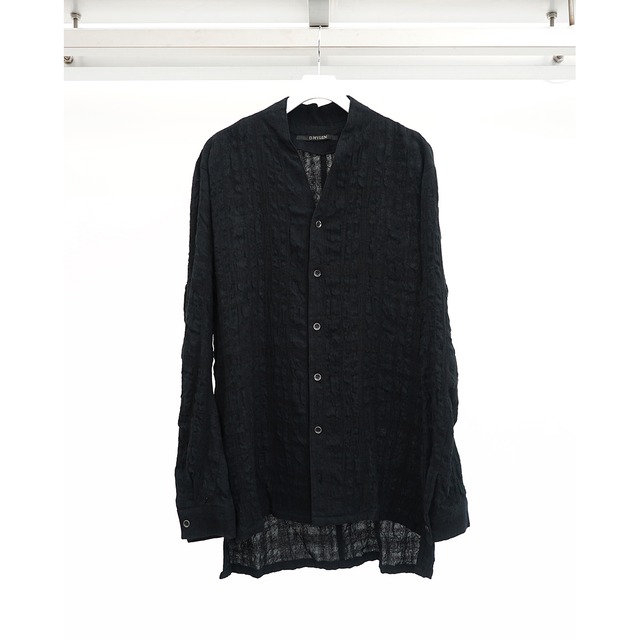 [D.HYGEN] (ディーハイゲン) ST102-0226A Shadow Check Shawl Collar Shirt