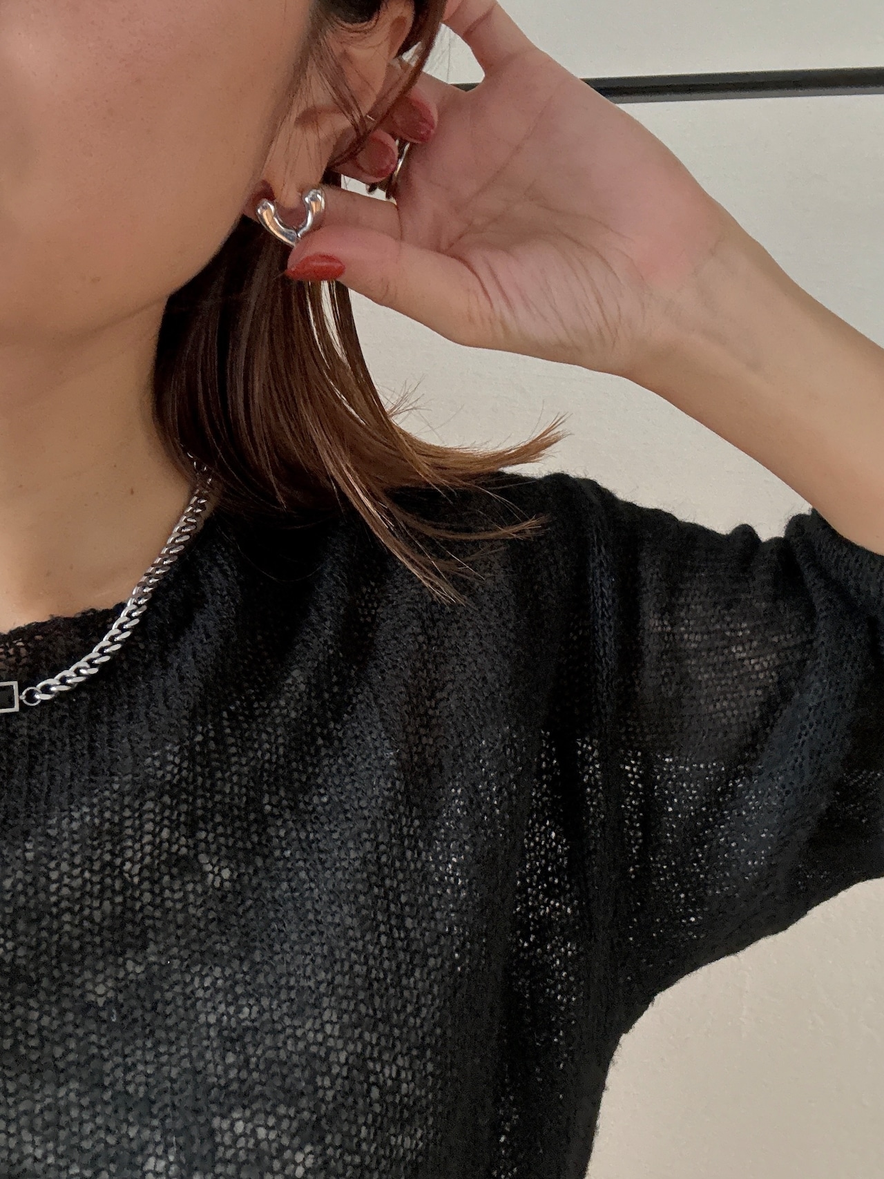 open heart hoop pierce