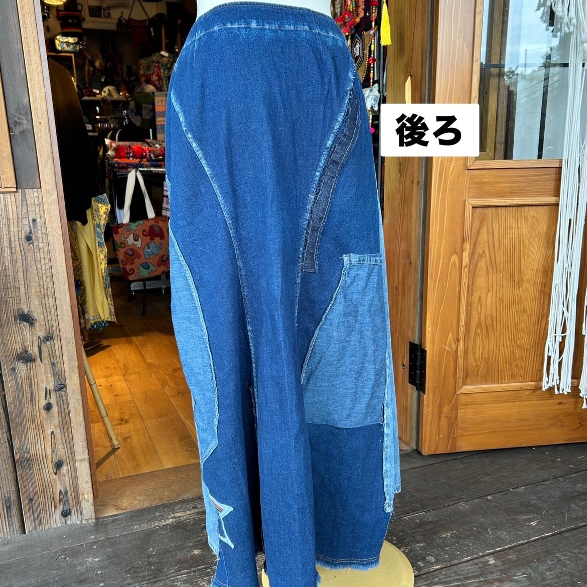 リメイクデニム巻きスカート | アジアン雑貨ルチュ