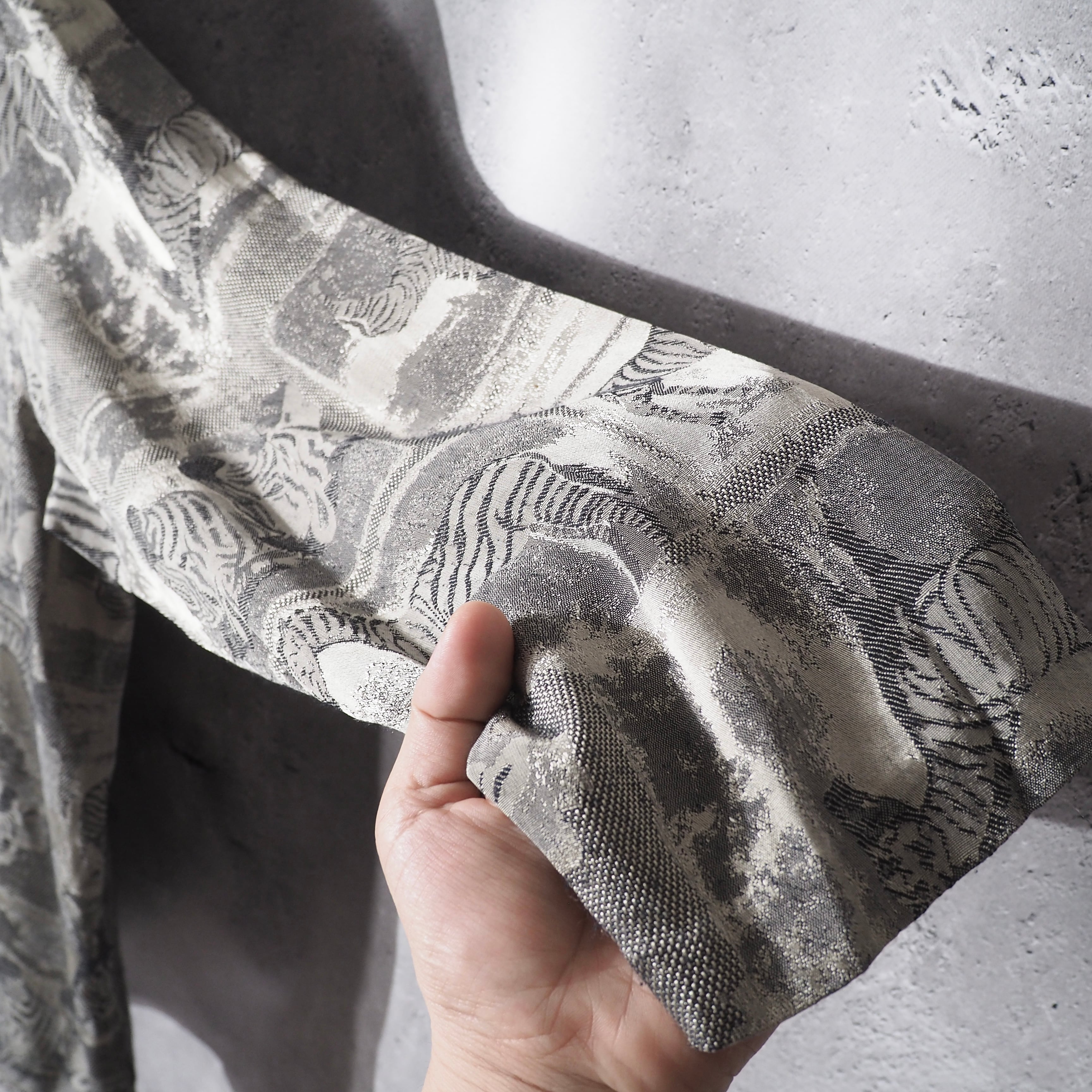 " Made in USA " Hide Zebra embroidery Design vintage loose cardigan jacket