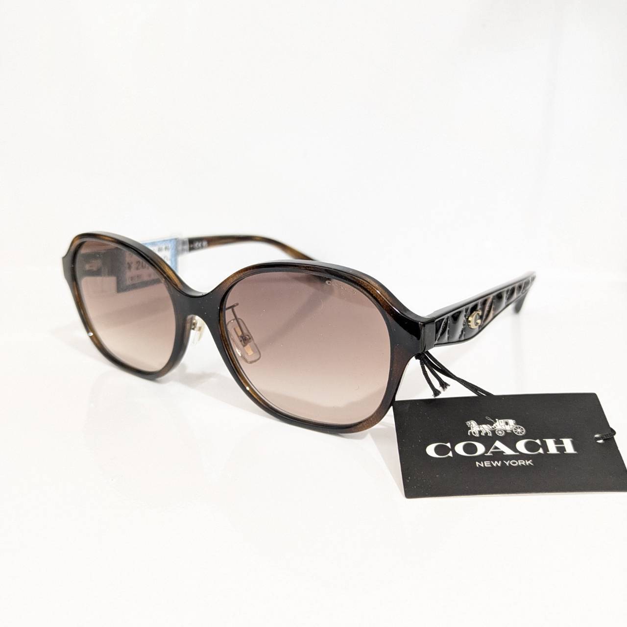 【COACH】ウエリントンセルフレーム サングラス デミブラウン