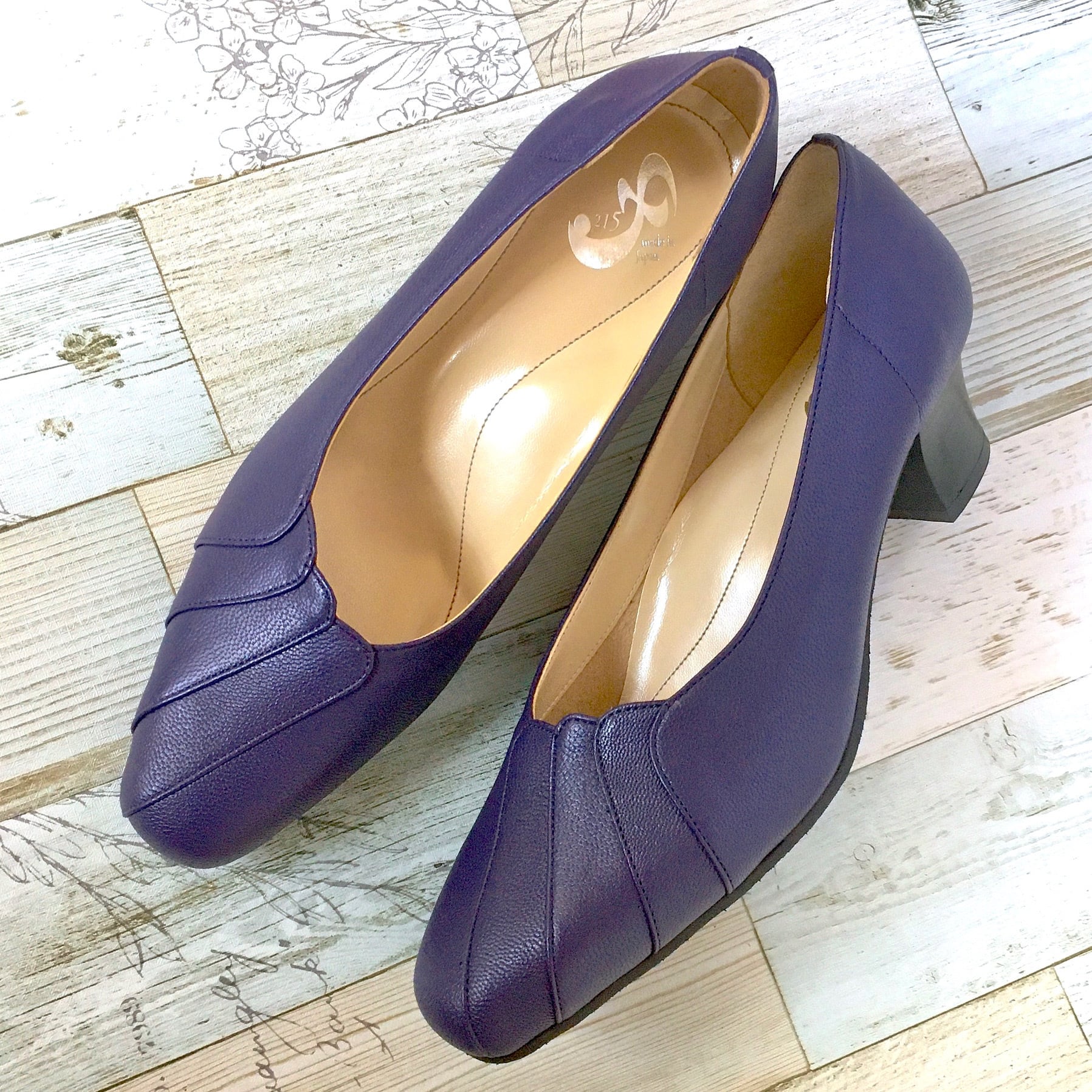 サイドレイヤーパンプス