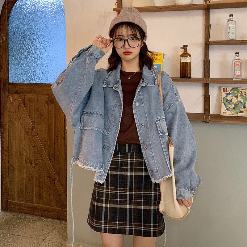 ジャケット スプリングルーズレッドカジュアル 春物 萌量不足29864081285