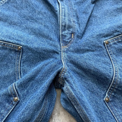 メキシコ製 デニム ダブルニー Carhartt B73-DST 33×34 詳細写真7