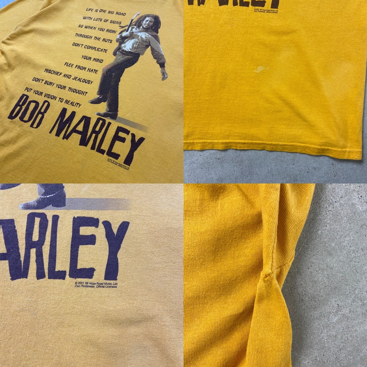 00年代 BOB MARLEY ボブマーリー レゲエ アーティスト プリントTシャツ 