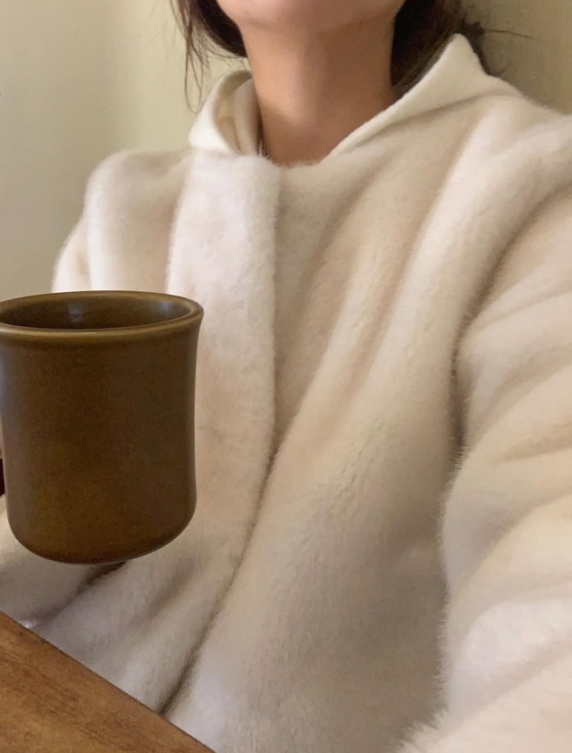 (LITER) sand mink fur jacket / 2color