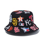 NEW ERA バケット01 Team Logo Allover MLB ブラック　国内正規品