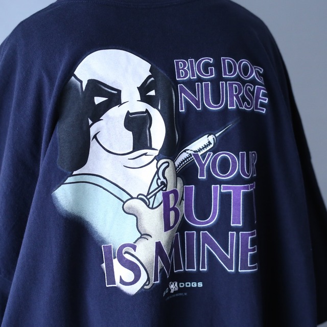 "BIG DOGS" XXXXX super over silhouette back printed tee