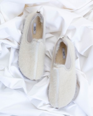 fluffy slip-ons
