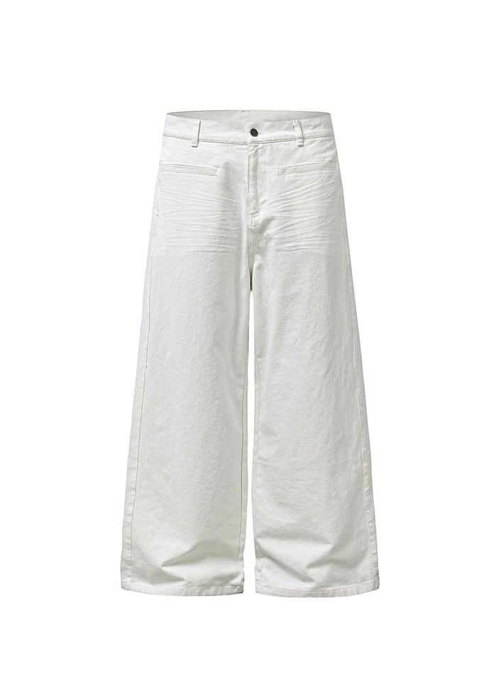 ワイドシルエットホワイトデニムパンツ / Wide Silhouette White Denim