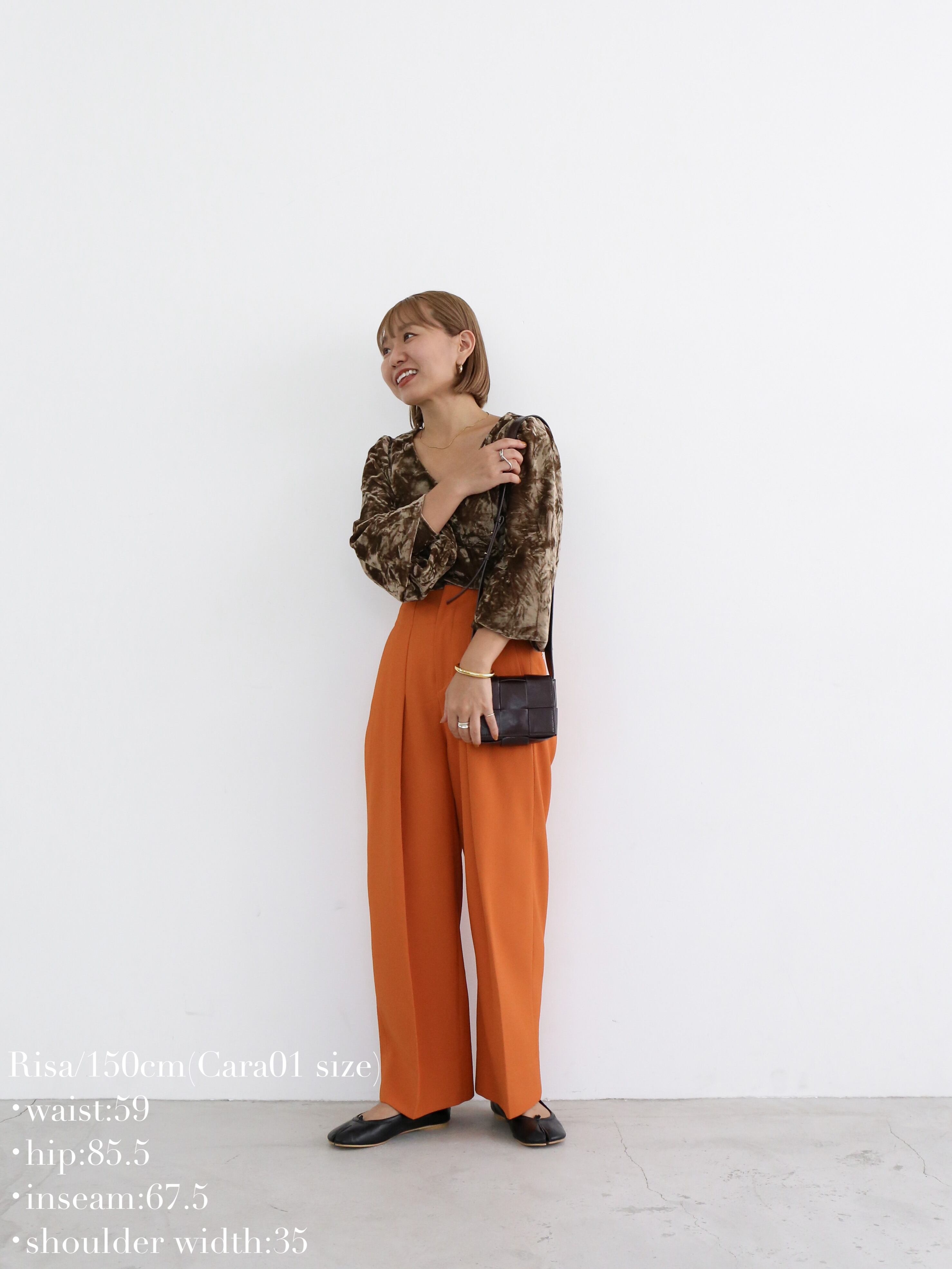 【Cara by Katrin TOKYO】back slit slacks