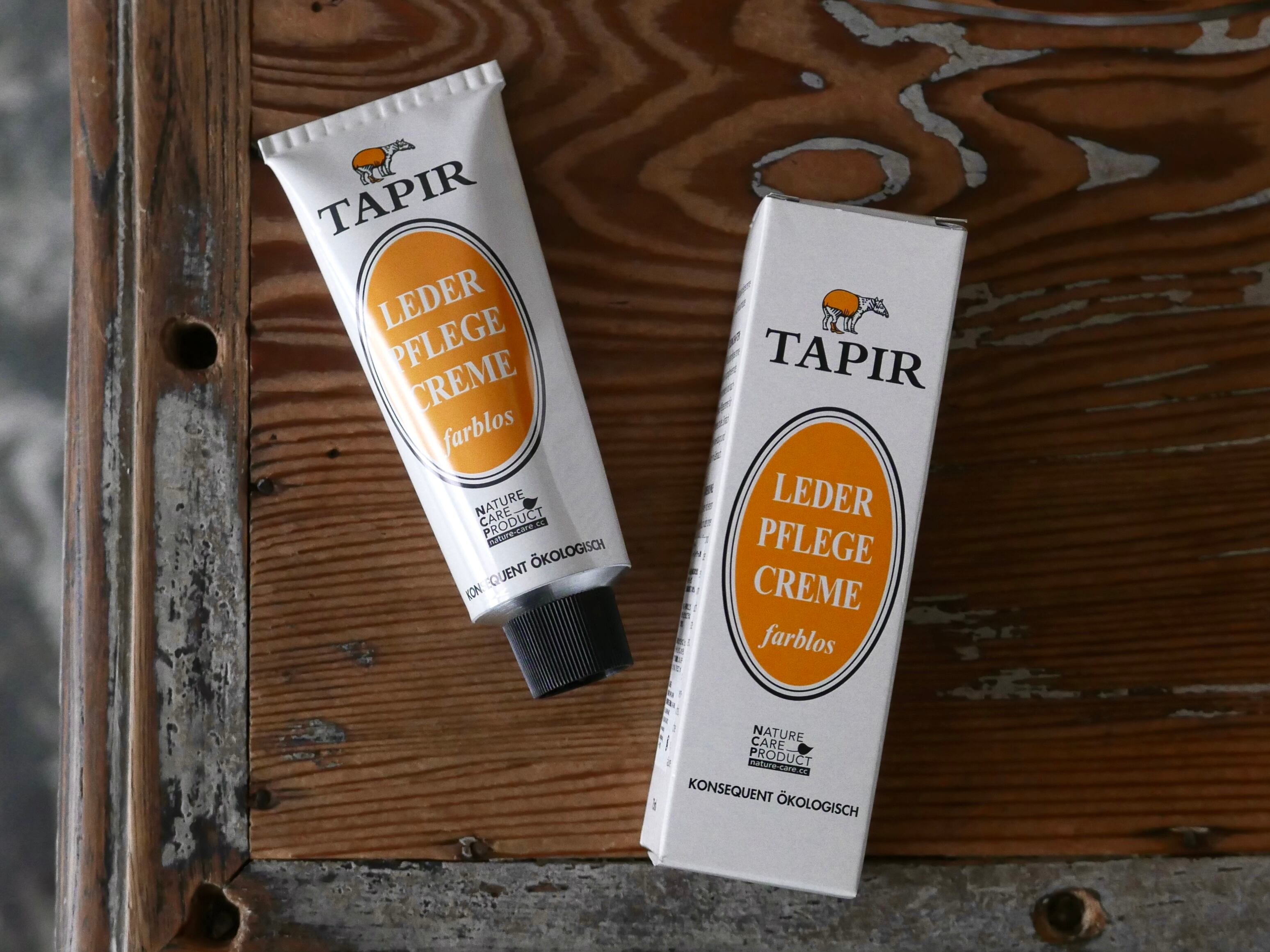 ドイツの自然派レザーケアブランド TAPIR (タピール) “レーダーフレーゲクリーム" 無色, 黒, 茶