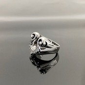 RHYTHMIC HORSESHOE RING with CUBIC ZIRCONIA / リズミックホースシューキュービックジルコニアリング